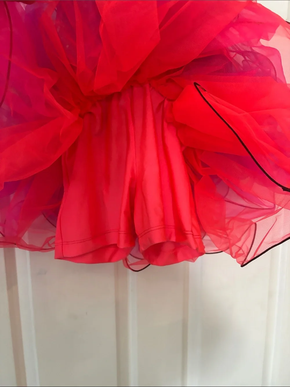 Revolution - One Shoulder Sequin Tutu Dress - Black, Pink & Purple